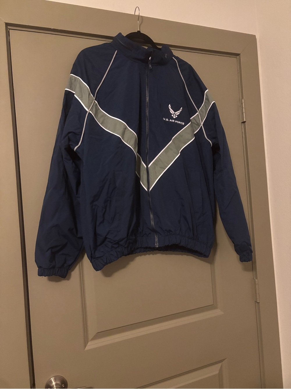 Vintage U.S. Air Force PTU Jacket XL Short SKILCRAFT Navy Blue Reflective